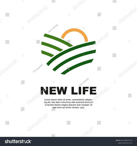 Creative New Life Logo Design Grass Stock Vector (Royalty Free ...