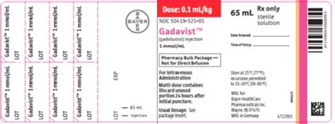 Gadavist - FDA prescribing information, side effects and uses