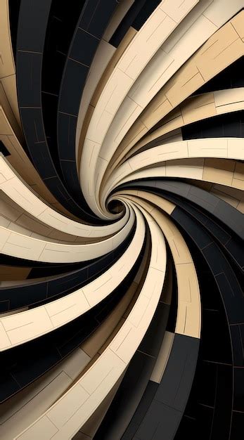 Premium AI Image | spinning spiral illusion