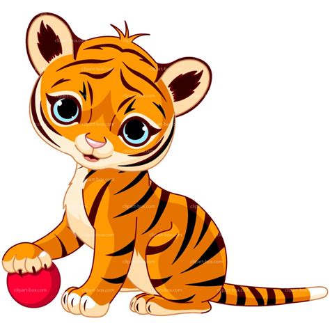 Clipart baby tiger playing cheryl'clipart - WikiClipArt