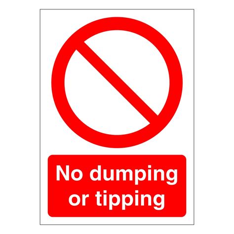 No Dumping Or Tipping Sign - Aston Safety Signs