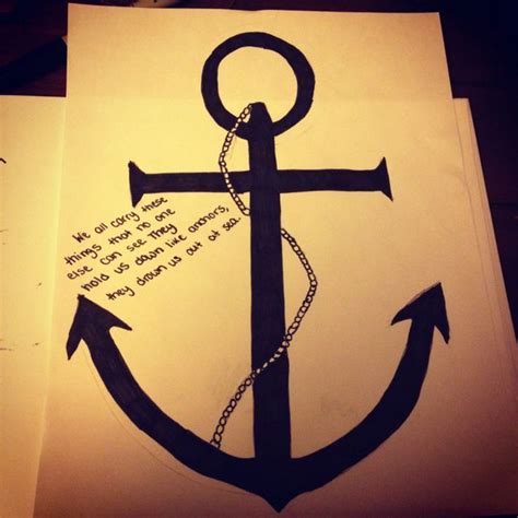 Anchor Drawing Anchor Drawings, Corry, Doon, Bettering Myself, Pencil Art, Sea Creatures ...