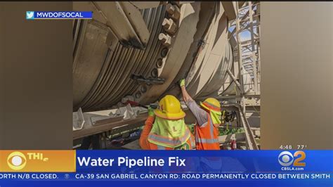 Metropolitan Water District continues repair on major pipeline - YouTube