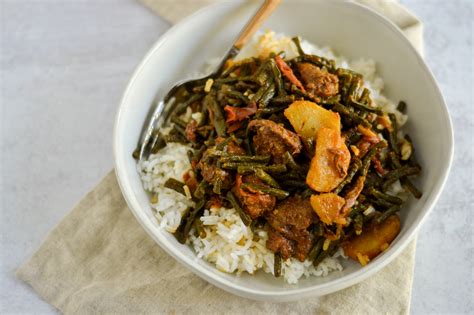 Guyanese Fry Bora with Chicken - Alica's Pepperpot