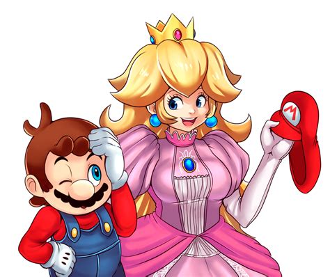 Mario and Peach~ by CheloStracks on DeviantArt