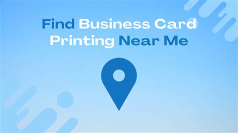 Find Business Card Printing Near Me