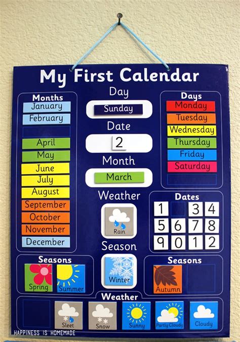 Large Printable Classroom Calendar