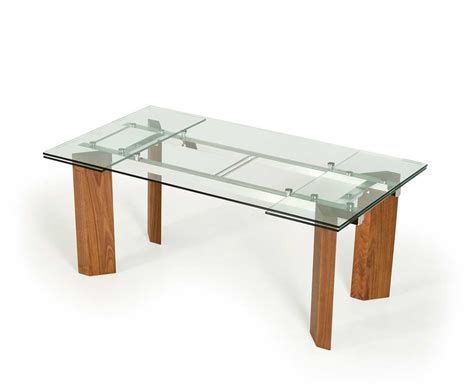 Extendable Frosted Glass Dining Table : Being extendable is a plus as ...