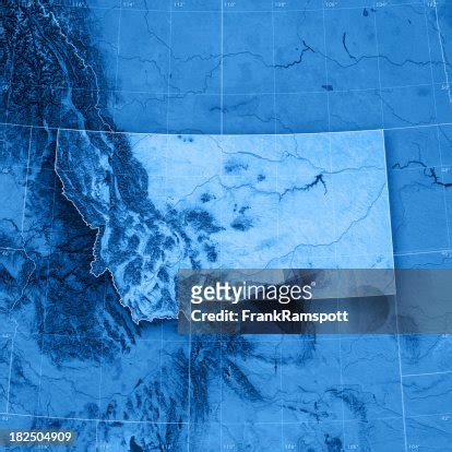 Montana Topographic Map High-Res Stock Photo - Getty Images