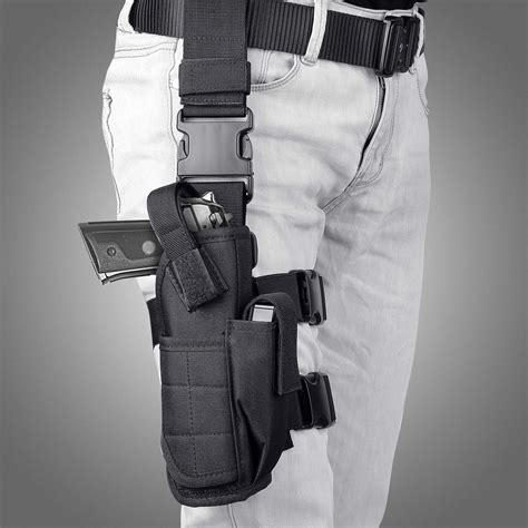 Aokur Adjustable Hunting Right Handed Leg Holster Tactical Waterproof Airsoft Pistol Gun Drop ...