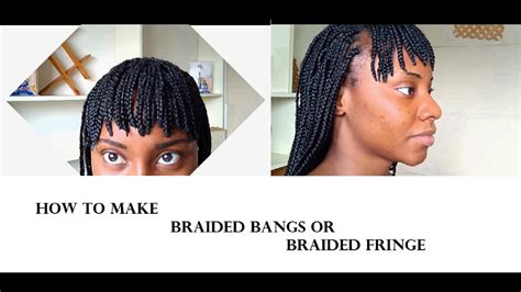 Black Hair Braids With Bangs