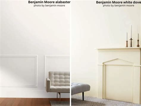 Benjamin Moore Alabaster vs White Dove