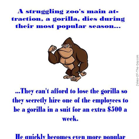 A struggling Zoo's Gorilla - #Funny #Joke | Best funny jokes, Funny ...