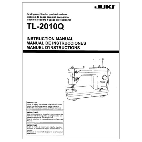 Juki TL-2010Q Instruction Manual