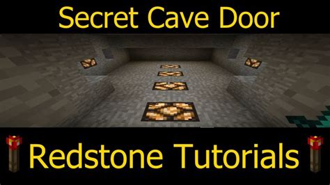 Minecraft Redstone : Secret Door Tutorial | Minecraft redstone, Minecraft, Minecraft redstone ...