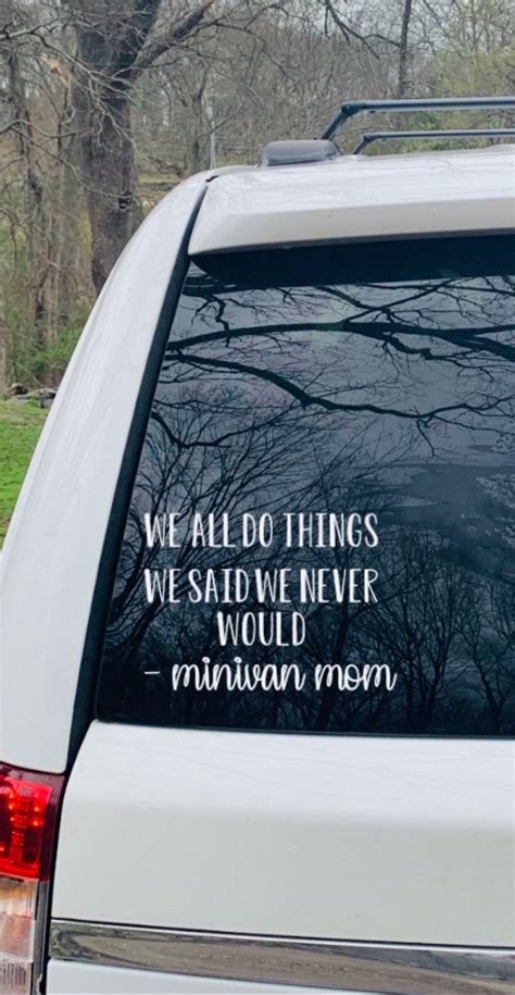 Funny minivan decal / funny car decal / minvan bumper sticker | Etsy