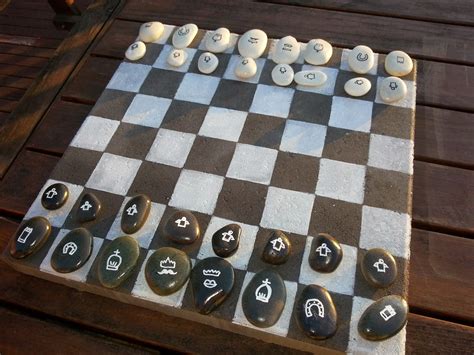 My Heart & My Home & Boutique: My DIY Outdoor Chess/Checkers Board Game