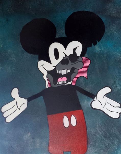 Mickey Mouse- Dead Disney - BS Dezignz - Paintings & Prints, People & Figures, Animation, Anime ...