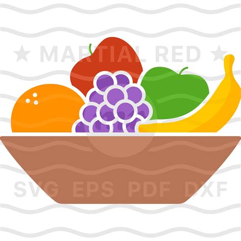 Fruits svg fruit bowl svg colorful fruits svg fruit | Etsy