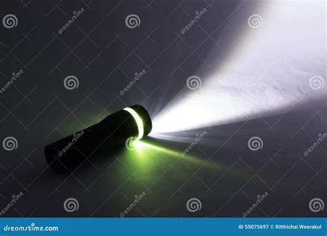 Black flashlight stock image. Image of handheld, electricity - 55075697