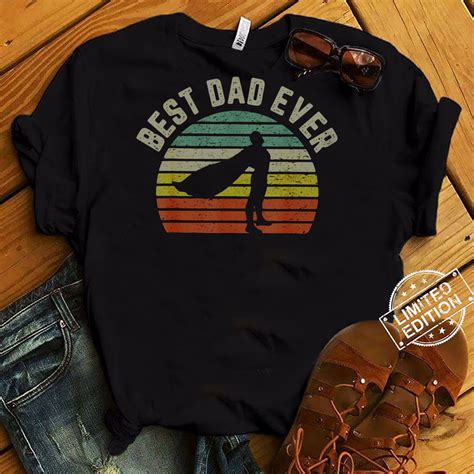 Mens Vintage Best Dad Ever Shirt