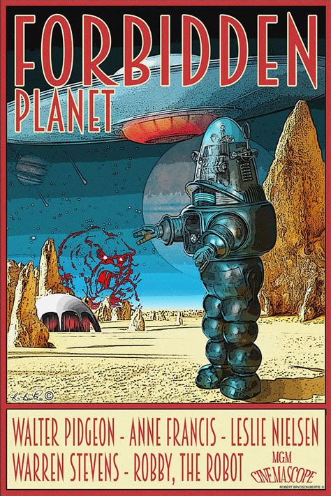 original Forbidden Planet Poster, by Robert Bertie | Classic sci fi ...