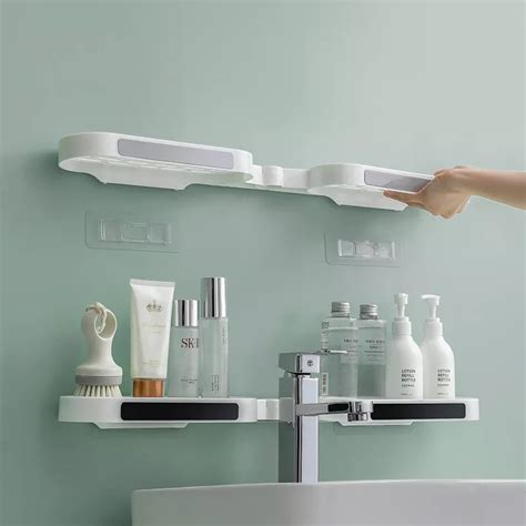 Foldable Bathroom Shelf Rack– Leccio - Small improvements in life