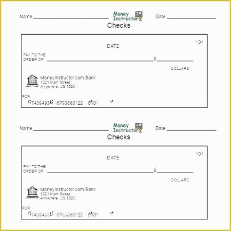 Giant Check Template Free