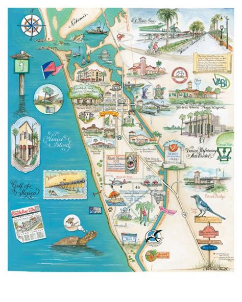 Map Of Venice, Florida "the Island Of Venice" In 2019 | State Of ...