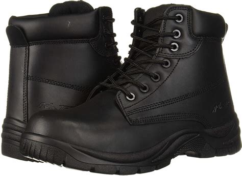 AdTec 6" Mens Work Boots, Black Leather Oil & Slip Resistant, Black, Size 11.5 f | eBay