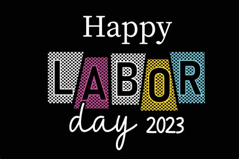 Happy labor day 2023 typography t shirt design 14977277 Vector Art at ...