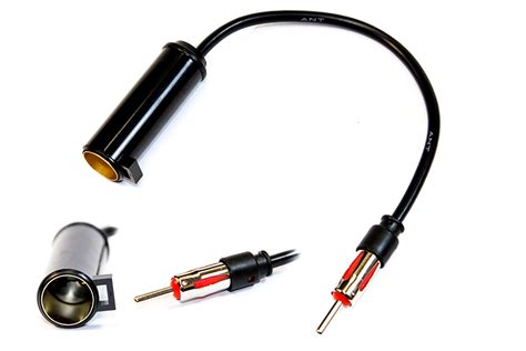 Nissan 2 prong to DIN car aerial antenna adapter cable - InCarTec