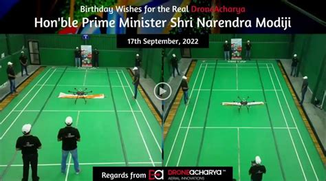 DroneAcharya Wishes Hon’ble PM Shri Narendra Modiji the Drone Way on his 72nd Birthday – sUAS ...