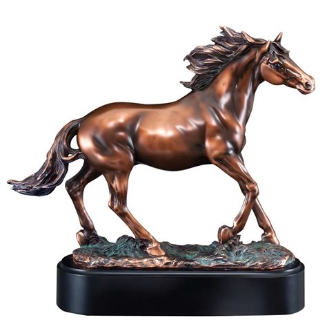 Stallion Horse Statue RFB188 with Free Engraving