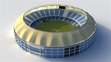 3D model Dubai Cricket Stadium VR / AR / low-poly | CGTrader