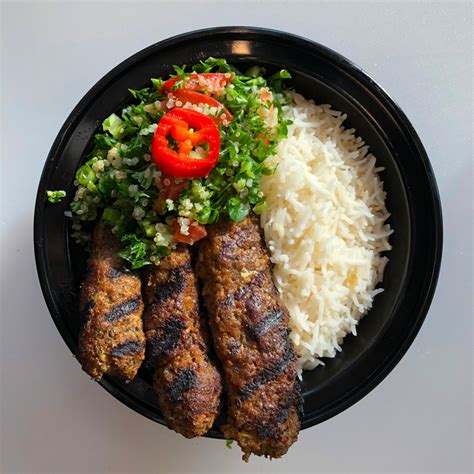 KOOBIDEH KEBAB BOWL (Lamb Burger Stick) [Takeout] - OliveKebab.ca