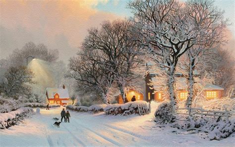 Christmas Village Scene Wallpapers - Top Free Christmas Village Scene Backgrounds - WallpaperAccess