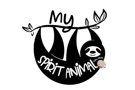 My Spirit Animal svg CUT FILE, Sloth svg cute funny Sloth (131270) | SVGs | Design Bundles