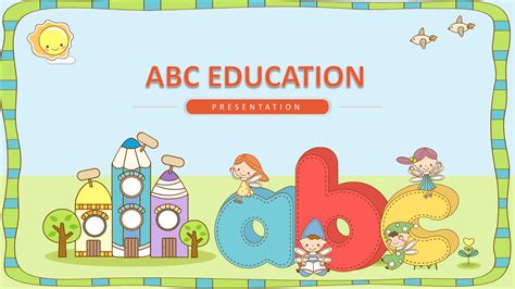 ABC Education Powerpoint Template - Google Slides Templates