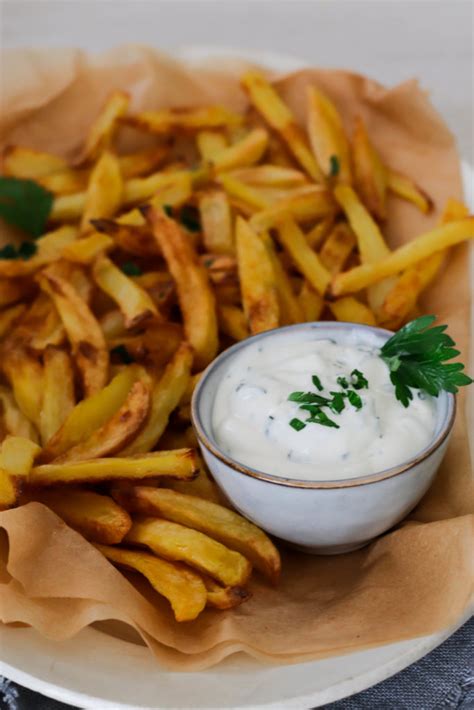 Frites au four et mayonnaise vegan - aime & mange