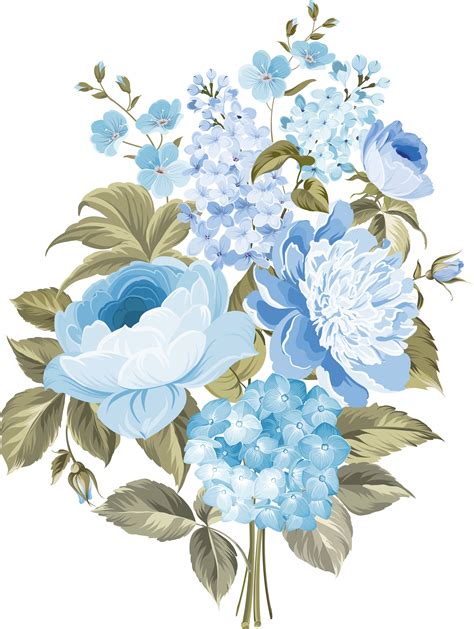 my design / blue flowers | Flower illustration, Flower drawing, Flower crown drawing