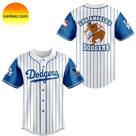 Los Angeles Dodgers Scooby Doo Baseball Jersey - Kaiteez