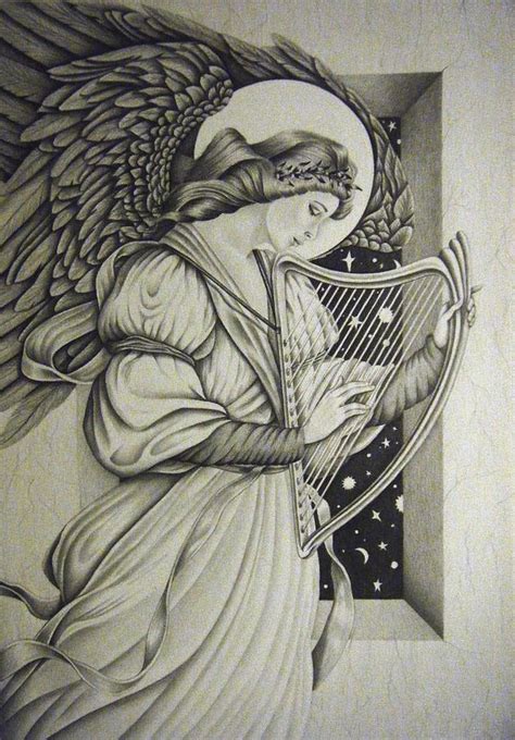 Christmas Angel Sketch at PaintingValley.com | Explore collection of Christmas Angel Sketch