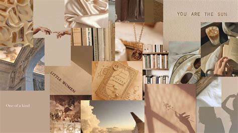 beige aesthetic wallpaper | Aesthetic desktop wallpaper, Cute laptop ...