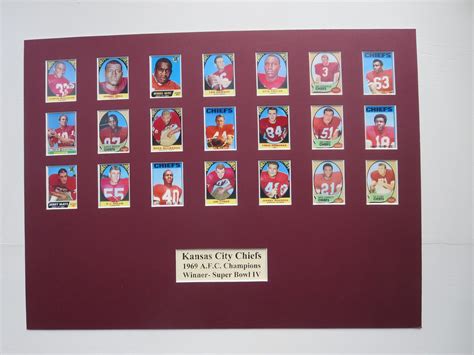 Kansas City Chiefs 1969 A.F.L. Champions & Super Bowl IV Champs - Etsy