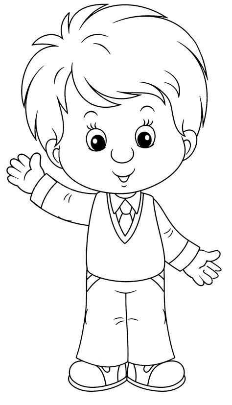Pin by Angela Moreyra on Kids,boys,girls,children images | Coloring books, Boy cartoon drawing ...