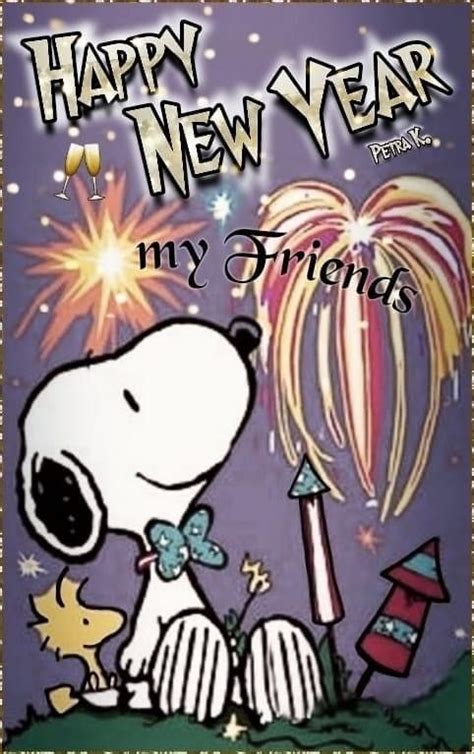 a happy new year card with a cartoon dog holding a sparkler and ...