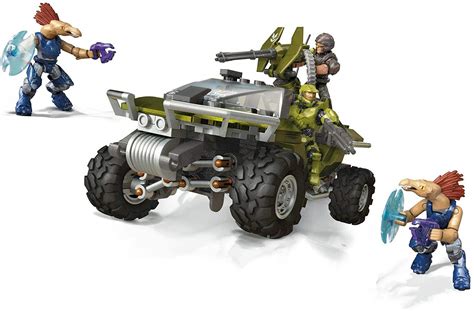 Mega Construx Halo Warthog Rally Vehicle Halo Infinite Construction Set with Master Chief ...