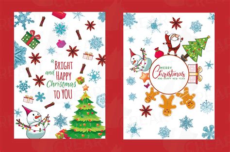 Christmas greeting Cards, Merry Christmas cards, labels