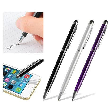 Insten 3pcs 2-in-1 Touch Screen Stylus Ballpoint Pen for Universal Phone Tablet for iPhone 11 / ...